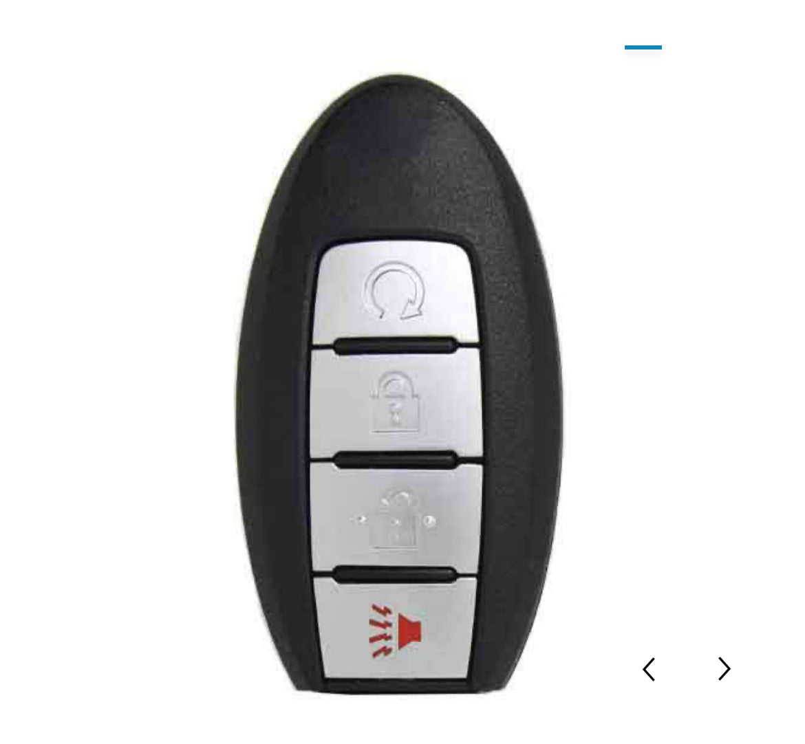 2017-2018 Nissan Rogue / 4-Button Smart Key / PN: 285E3-6FL2B / S180144109 / KR5S180144106 (AFTERMARKET)
