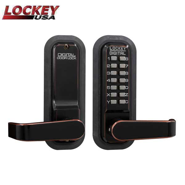 Lockey - 2835 - Mechanical Keypad - Keyless Lock - Lever Set - Passage